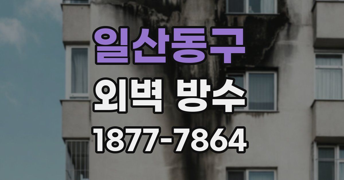 일산동구 외벽 방수