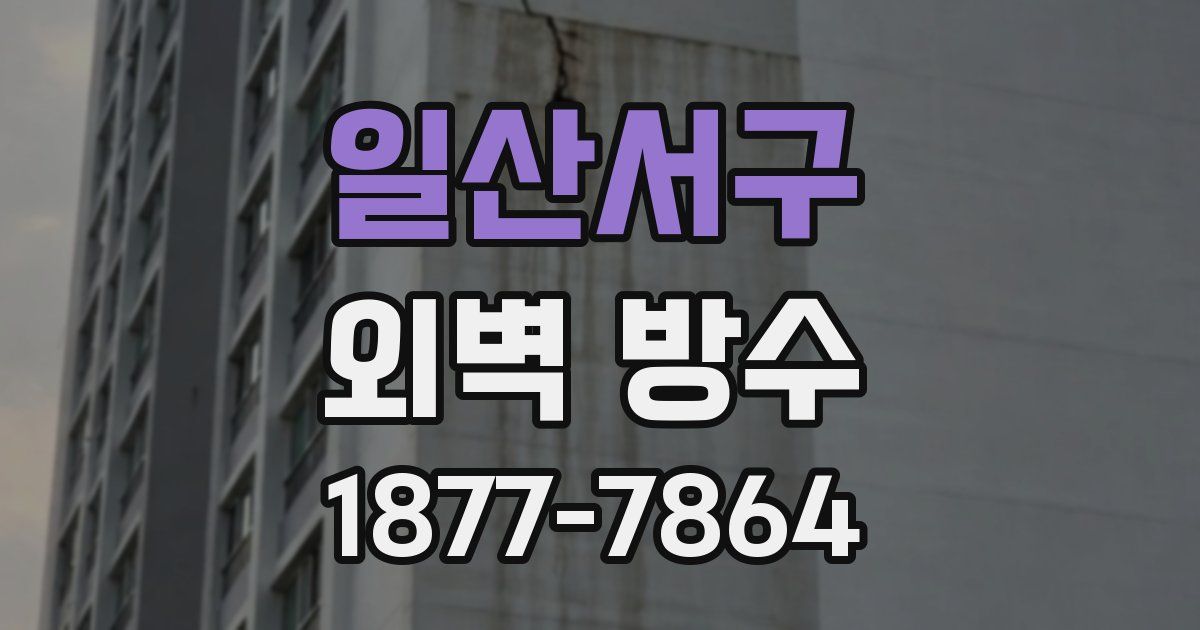 일산서구 외벽 방수