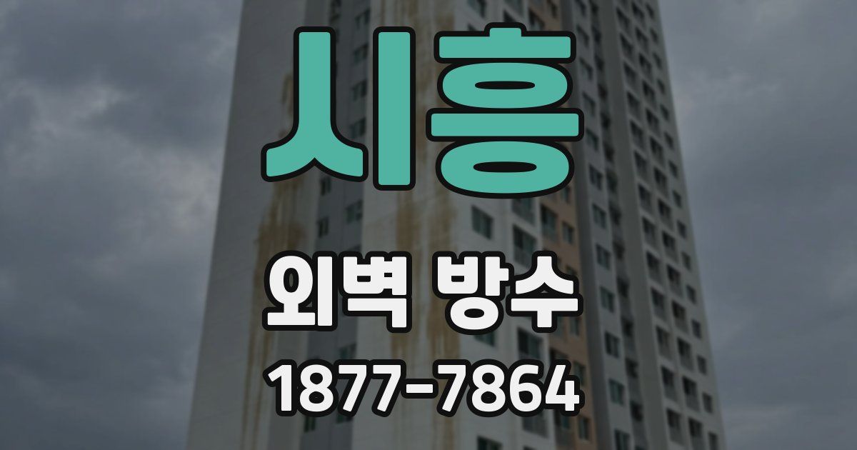 시흥 외벽 방수