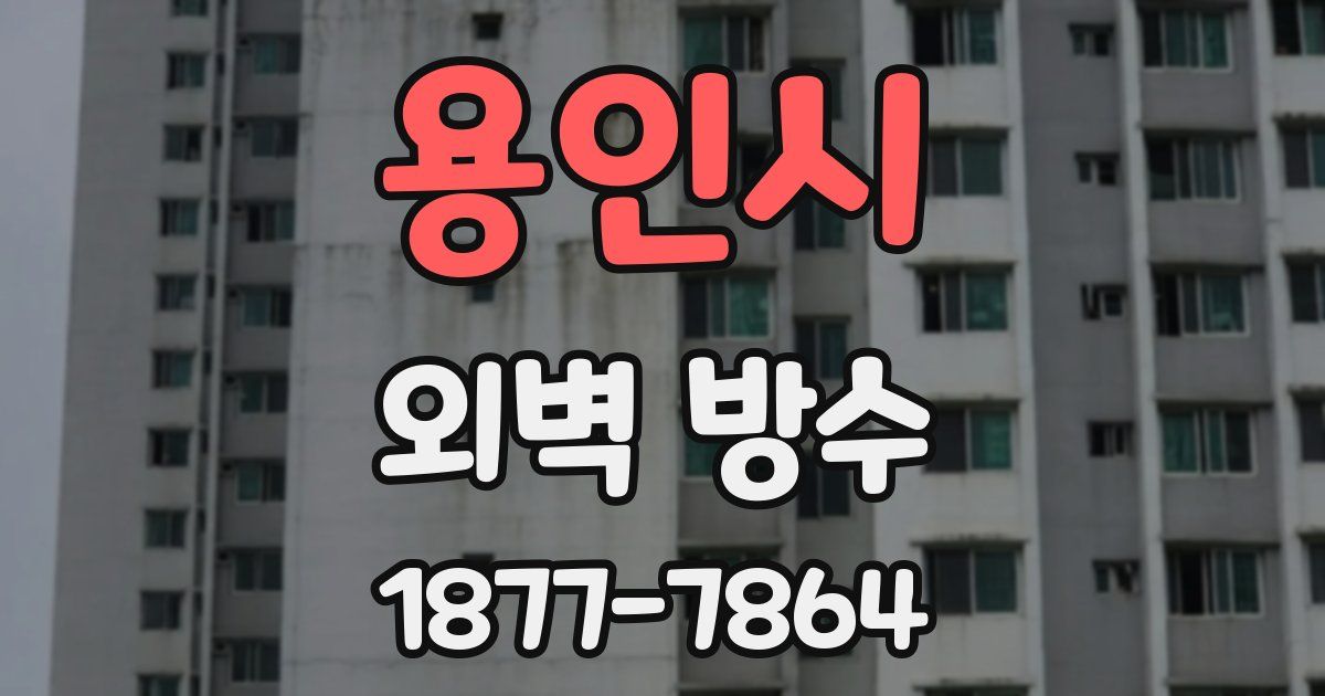 용인시 외벽 방수