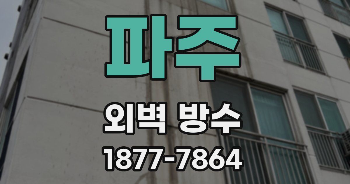 파주 외벽 방수