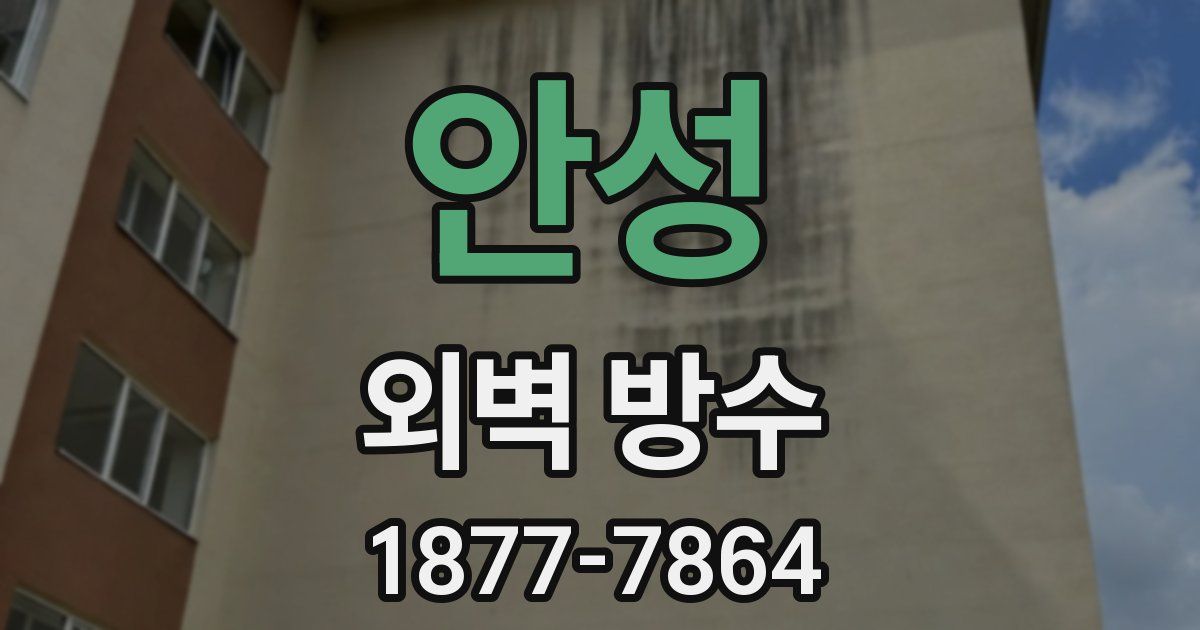 안성 외벽 방수