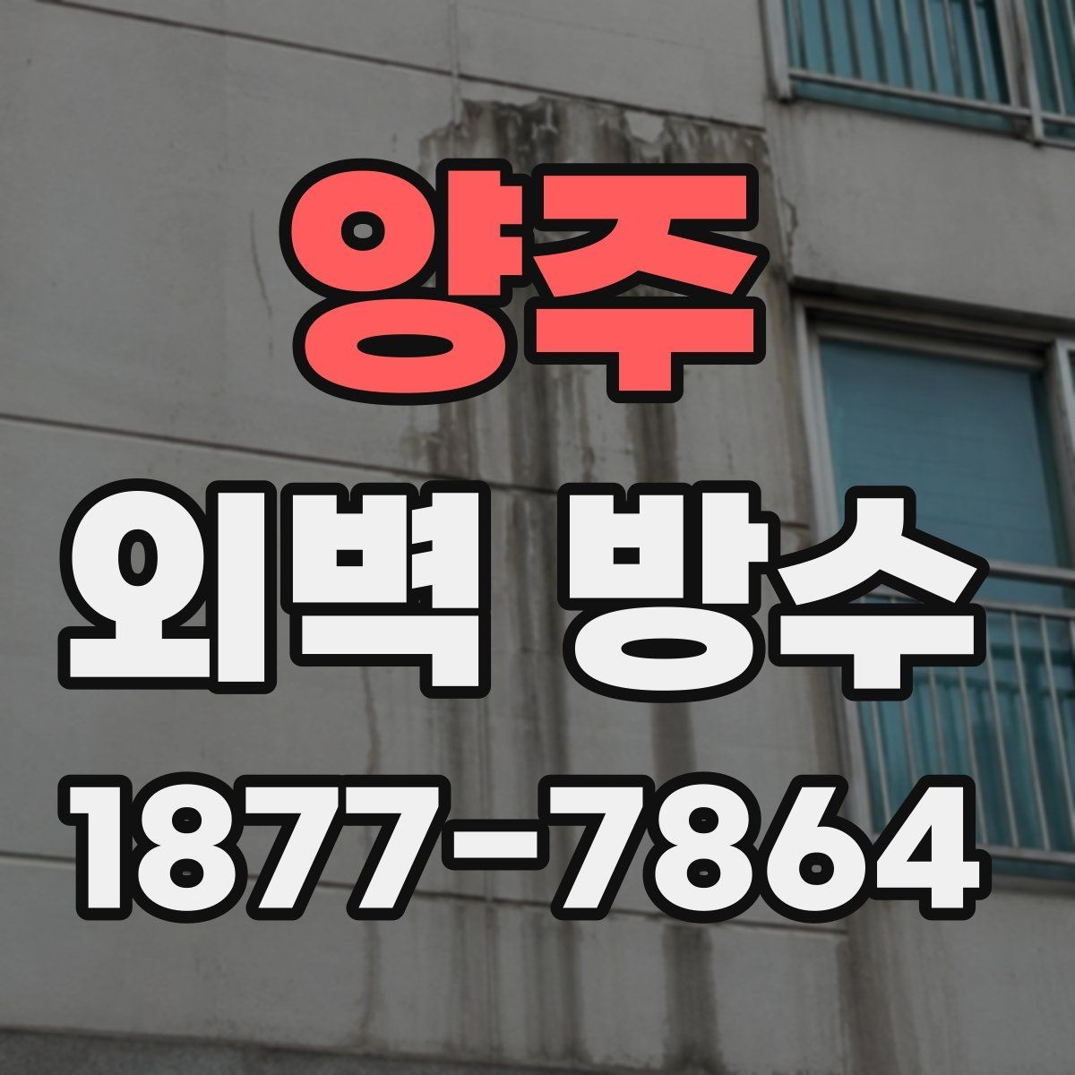 양주 외벽 방수 처리 전 건물 외관 상태 점검