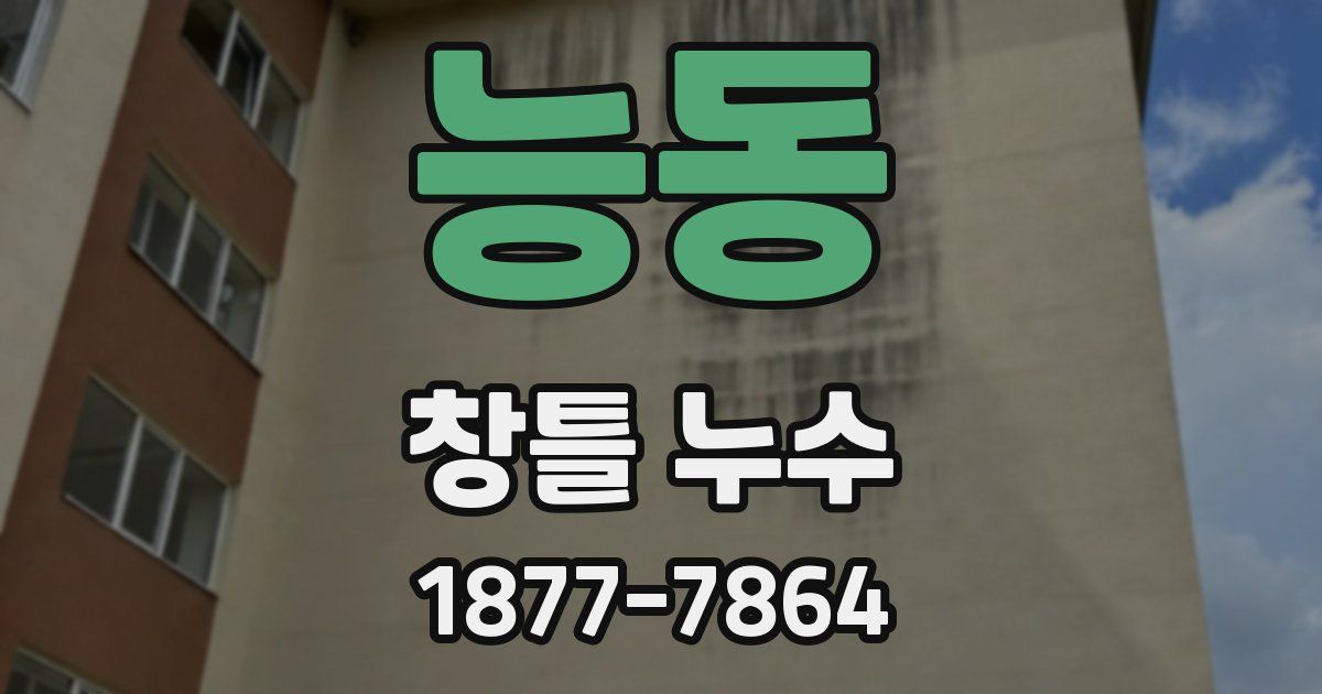 능동 창틀 누수