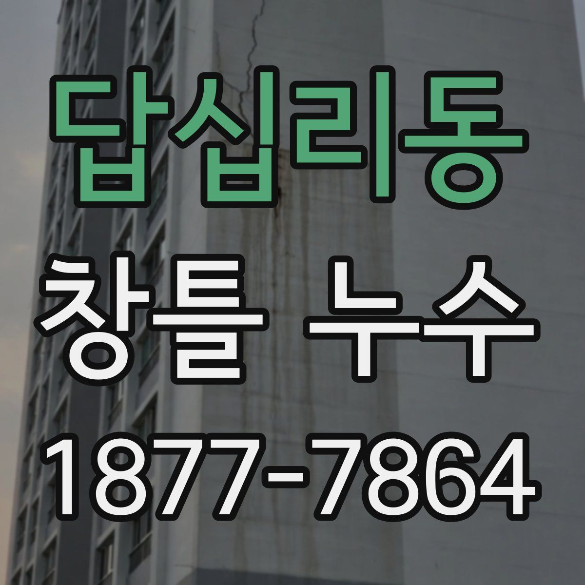 답십리동 창틀 누수
