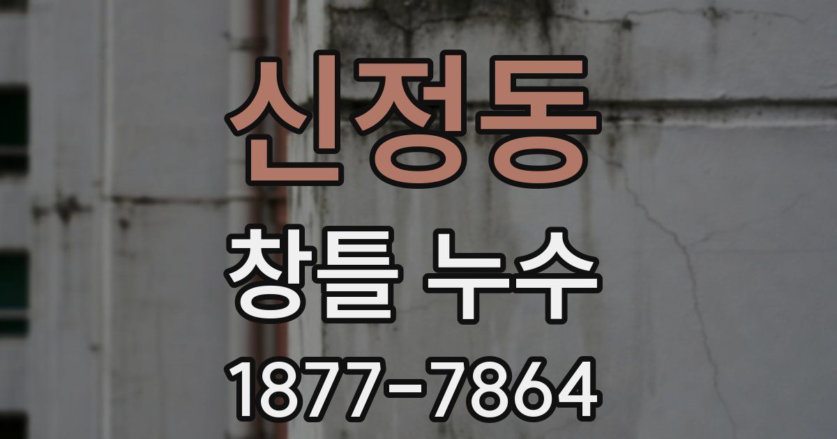 신정동 창틀 누수