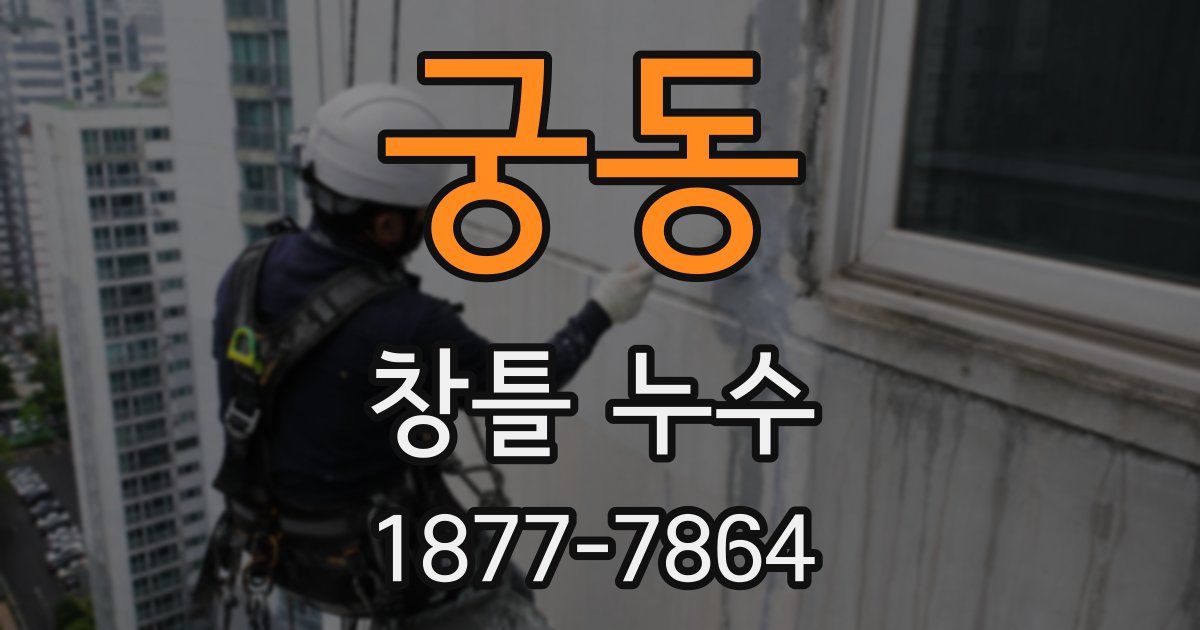 궁동 창틀 누수