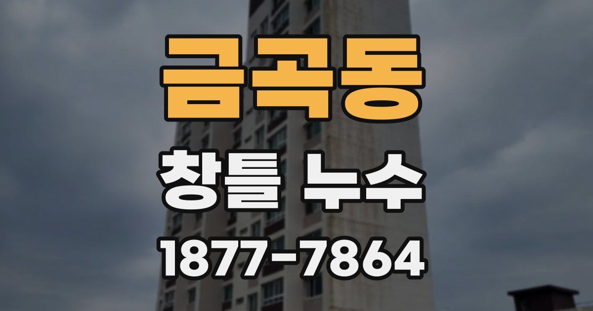 금곡동 창틀 누수