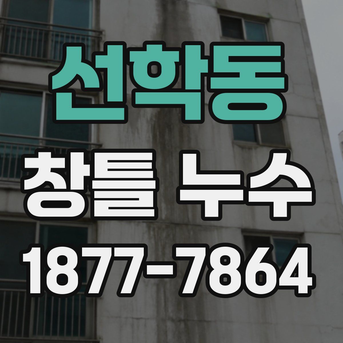선학동 창틀 누수