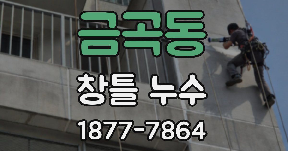 금곡동 창틀 누수
