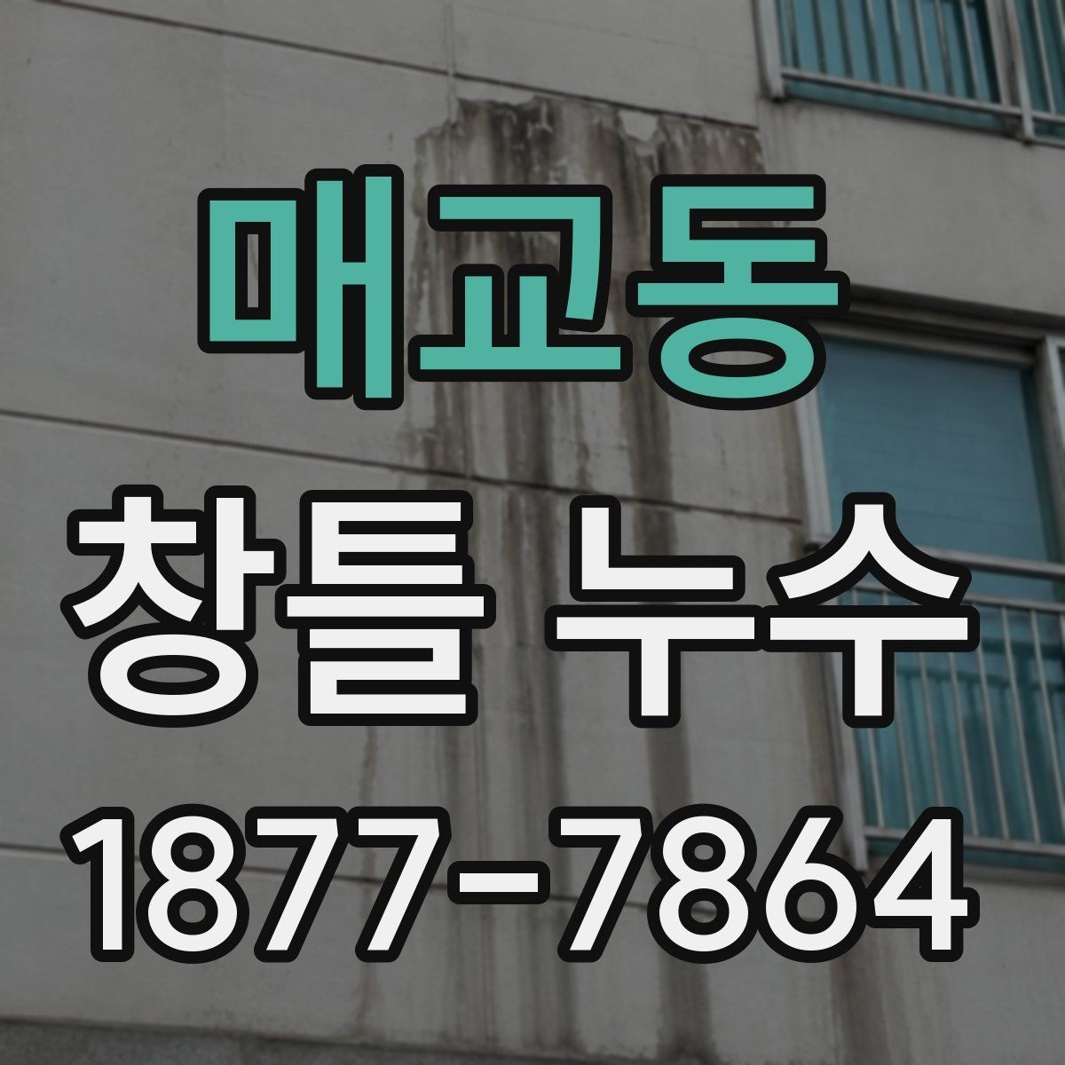 매교동 창틀 누수 날씨가 맑아도 나타나는 경우