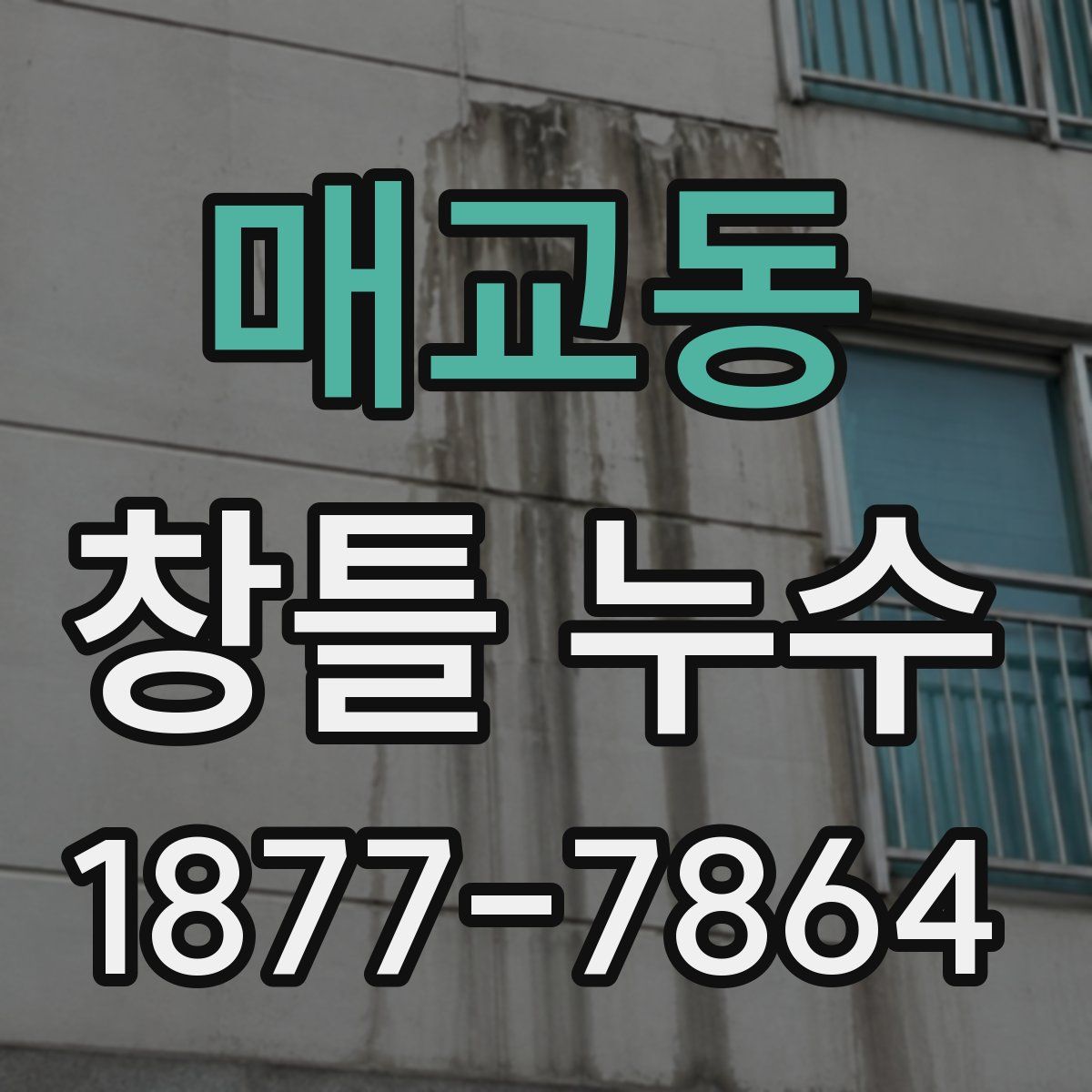 매교동 창틀 누수
