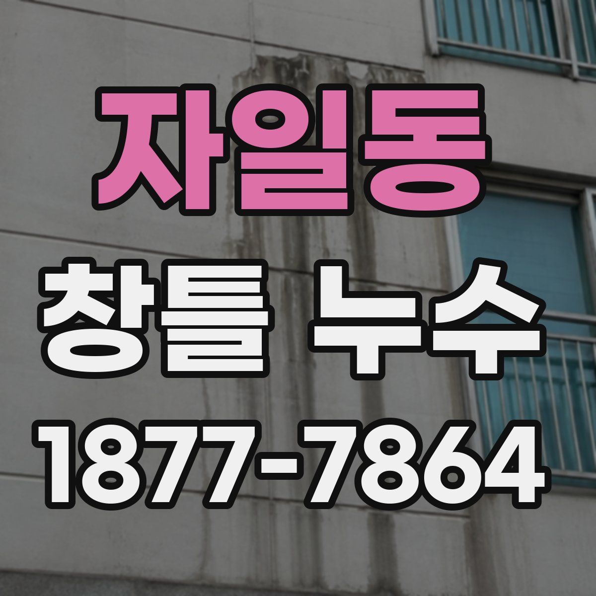 자일동 창틀 누수