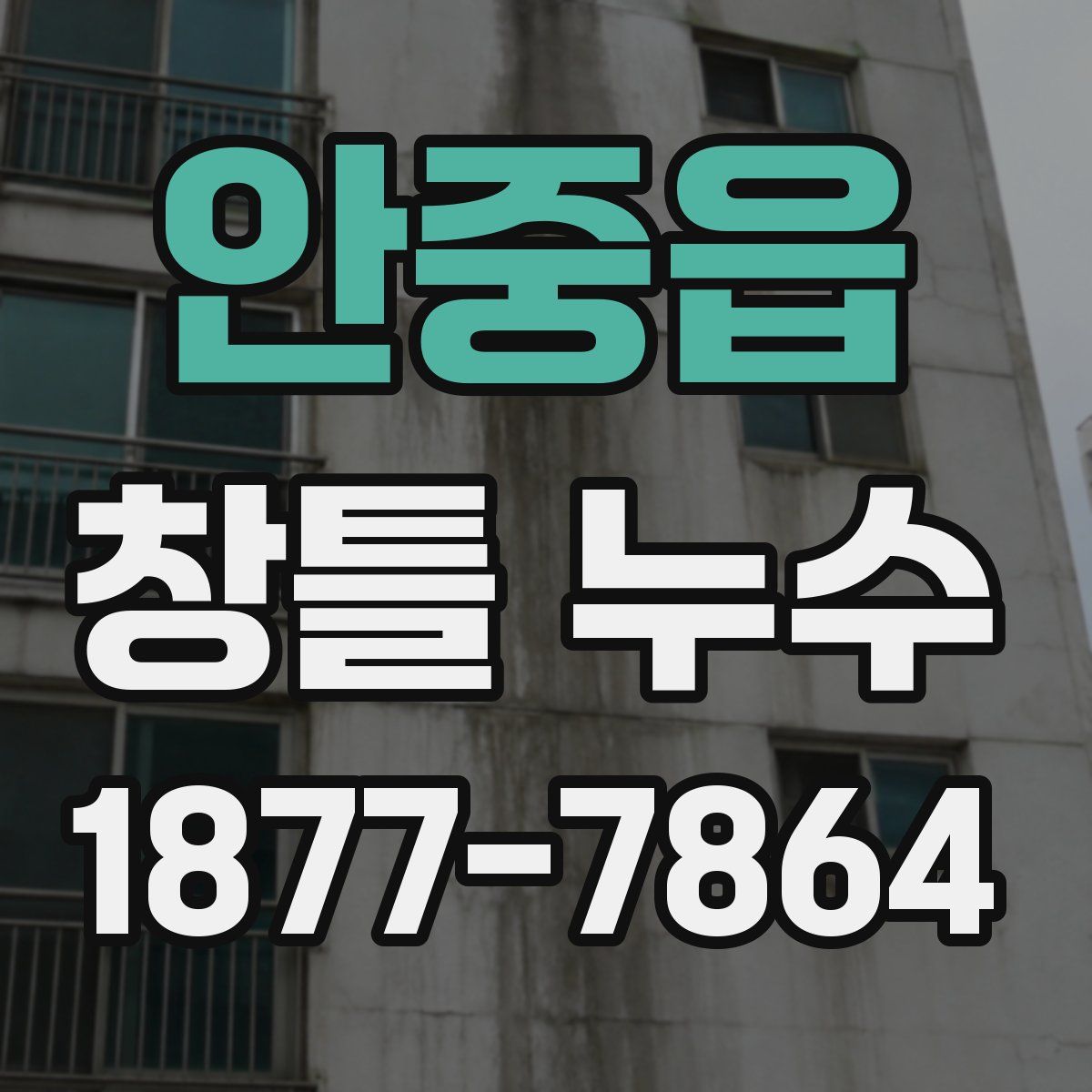 안중읍 창틀 누수
