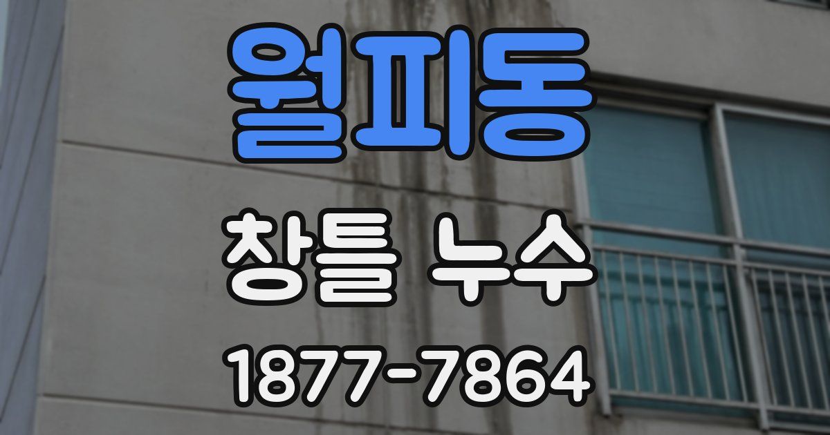 월피동 창틀 누수