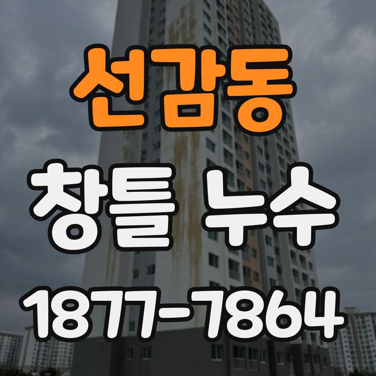 선감동 창틀 누수