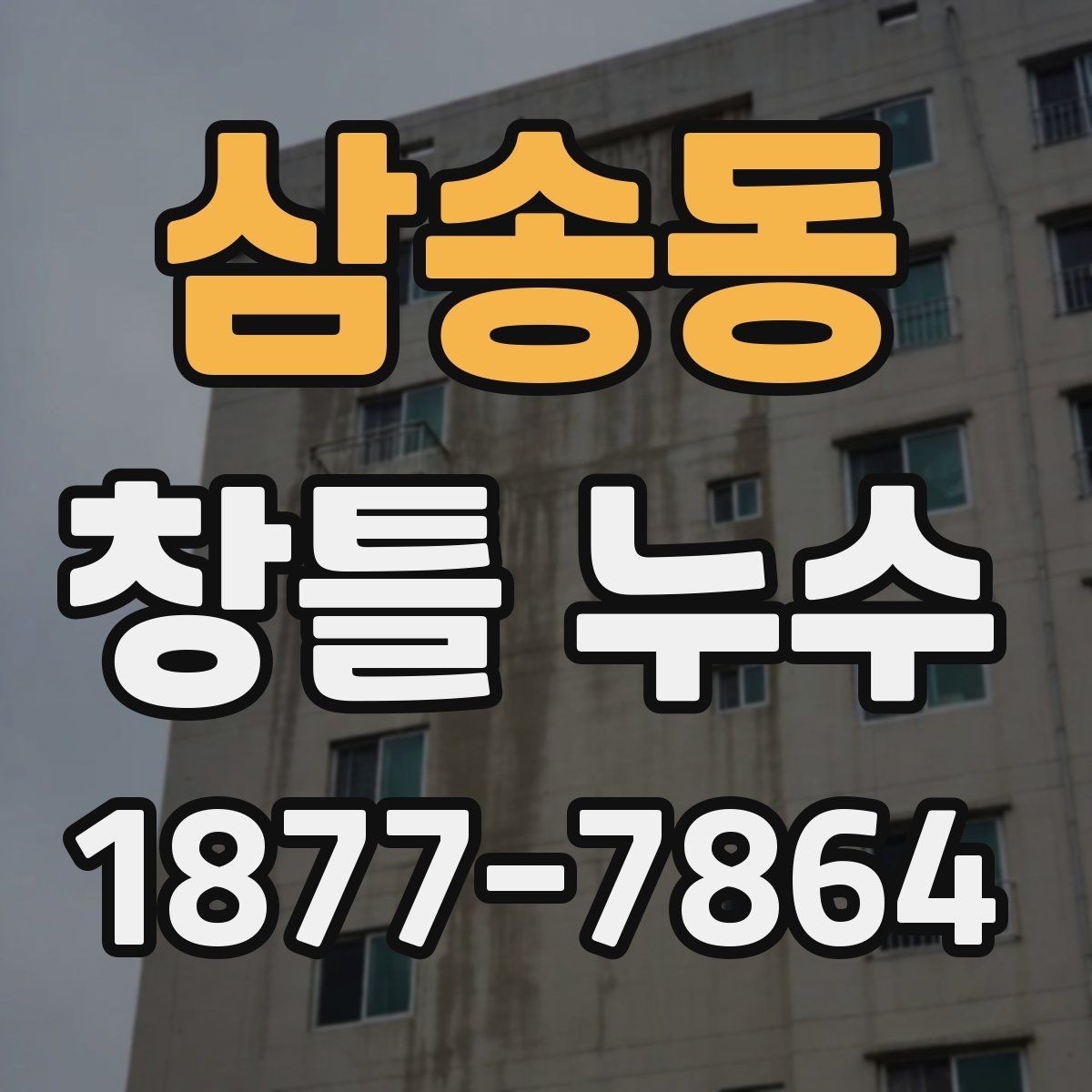 삼송동 창틀 누수 곰팡이와 얼룩이 생기기 전 확인