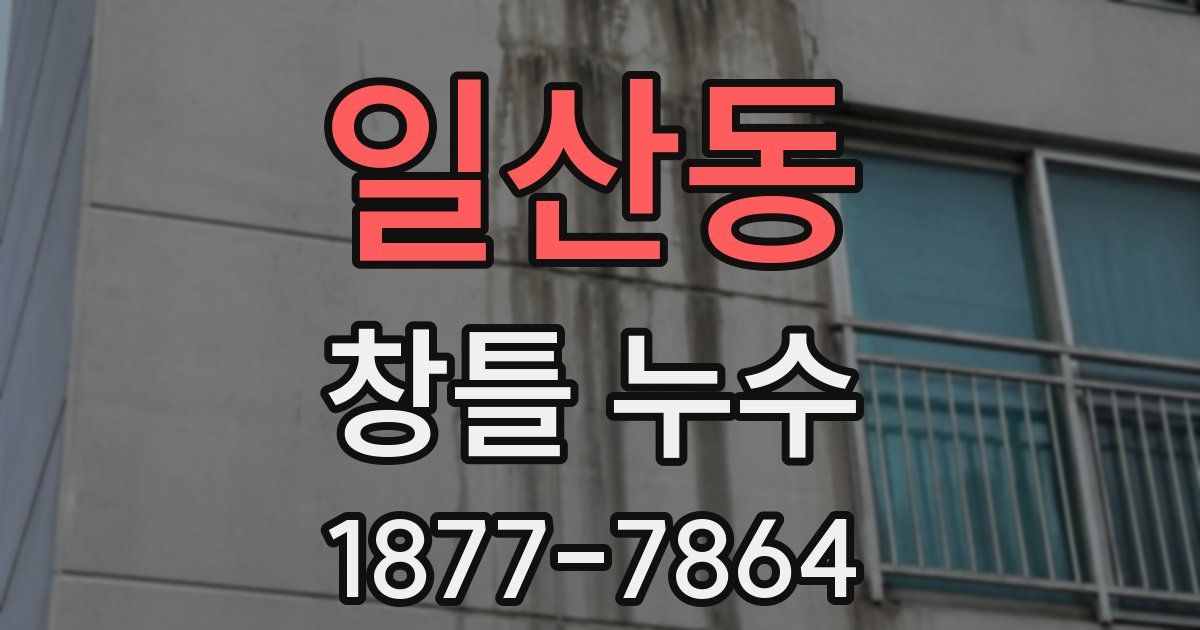 일산동 창틀 누수