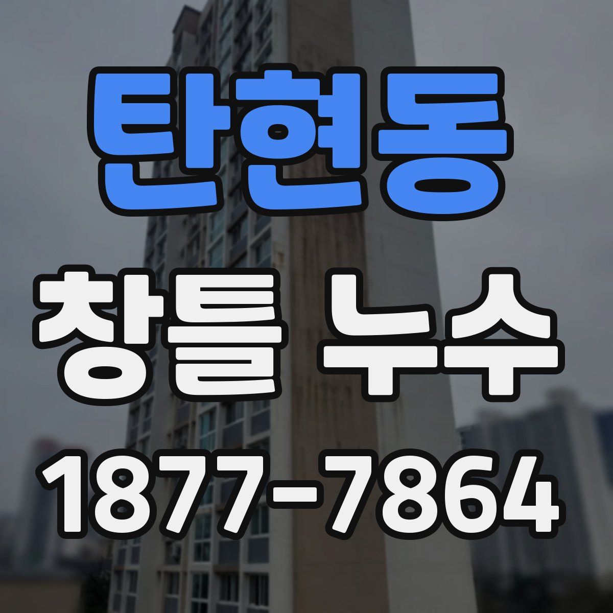 탄현동 창틀 누수