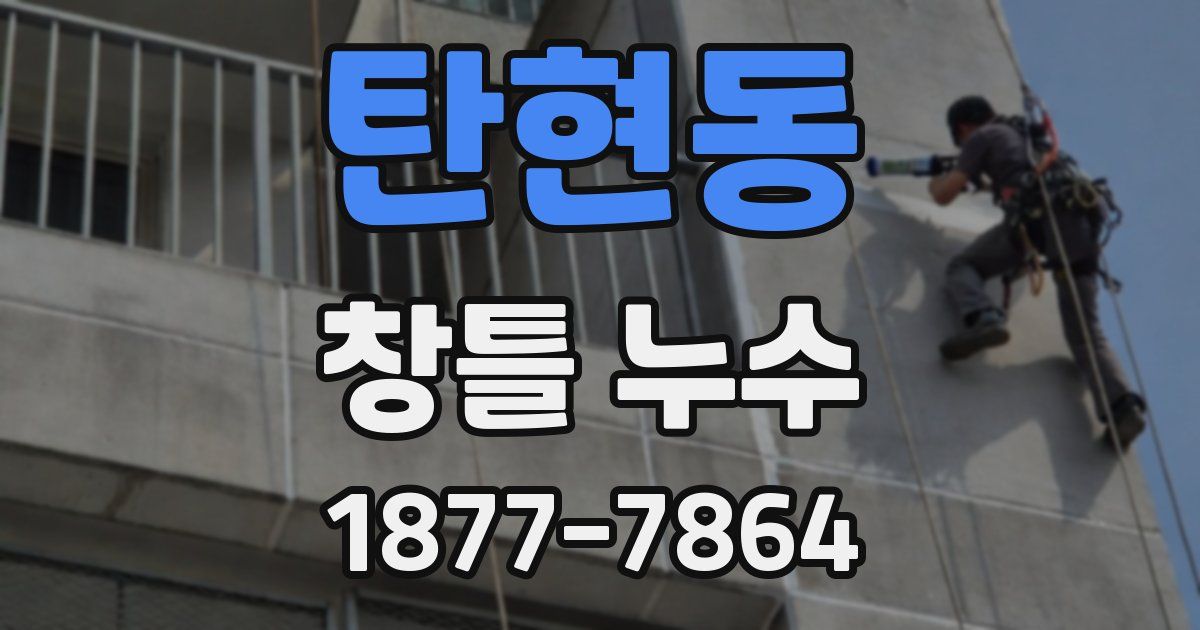 탄현동 창틀 누수