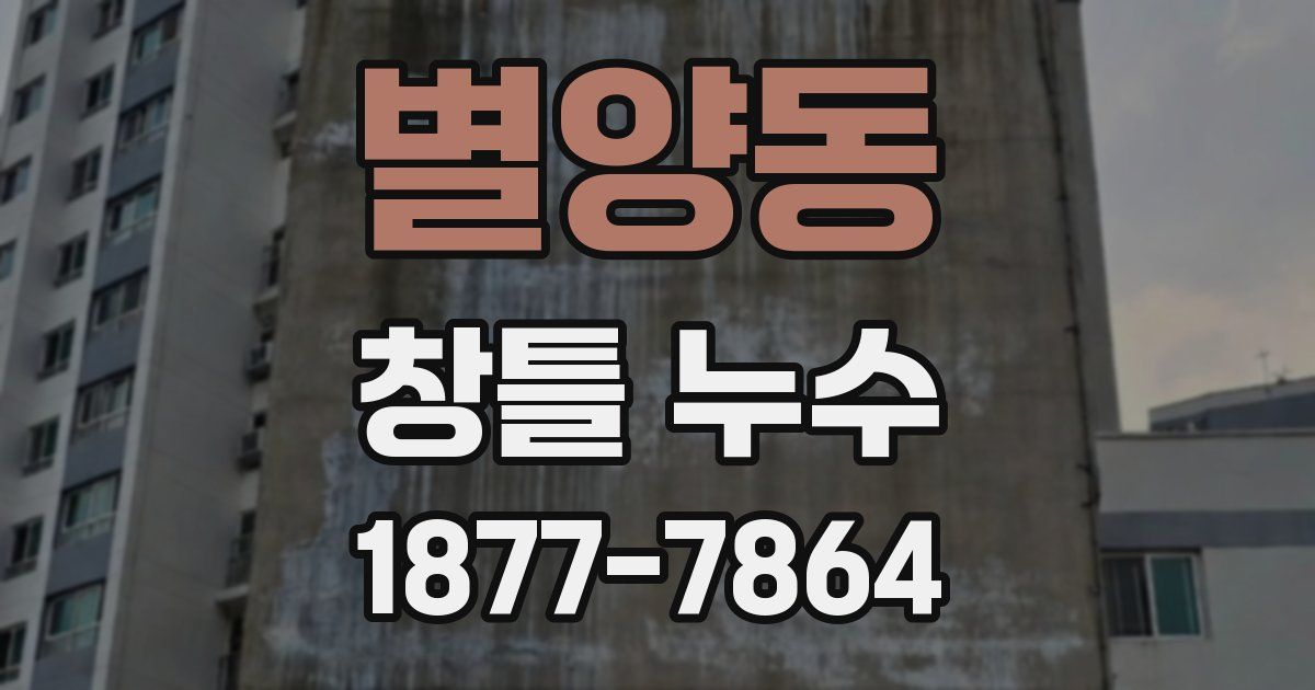별양동 창틀 누수