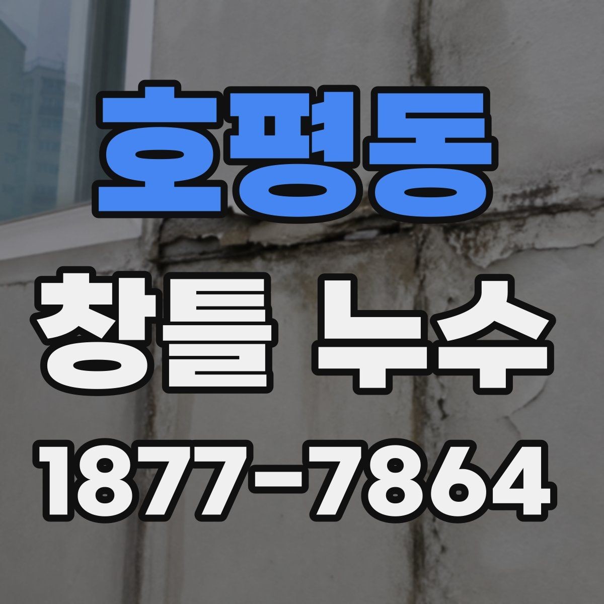 호평동 창틀 누수 보수 후 재발 점검 방법