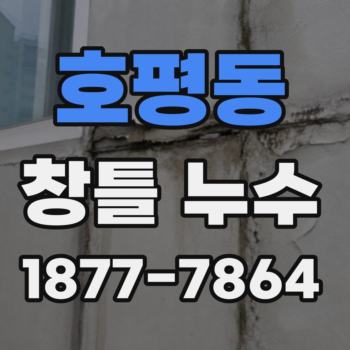 호평동 창틀 누수