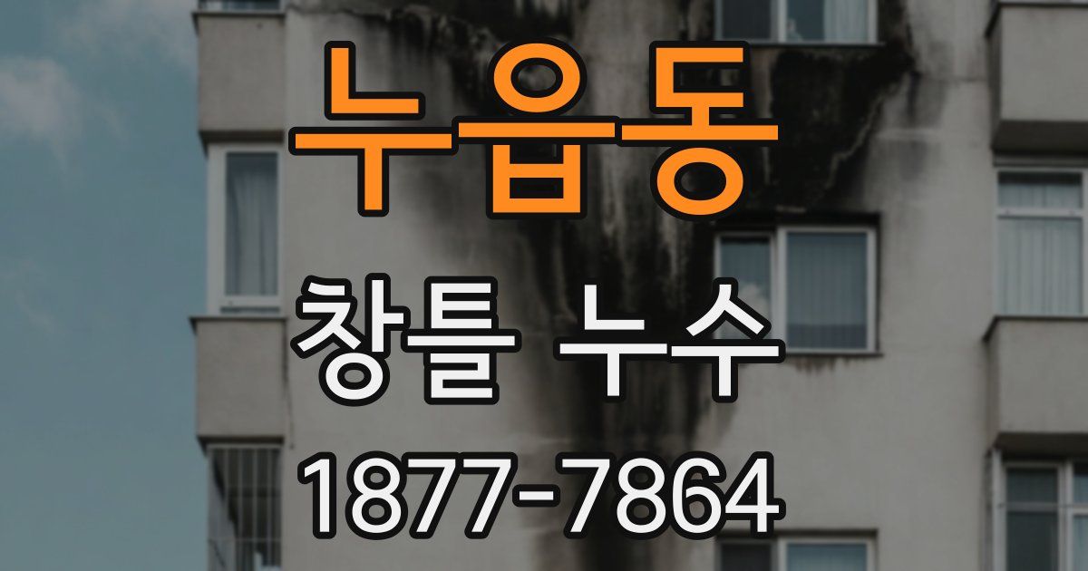 누읍동 창틀 누수