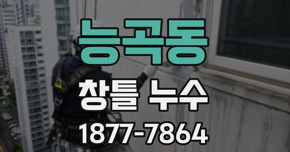 능곡동 창틀 누수