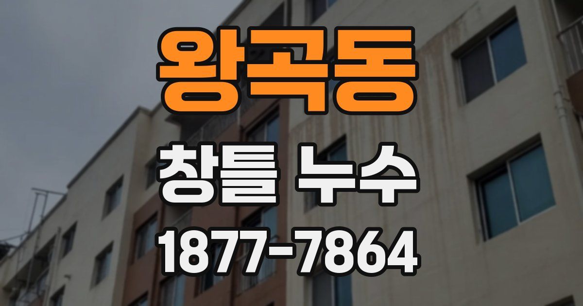 왕곡동 창틀 누수