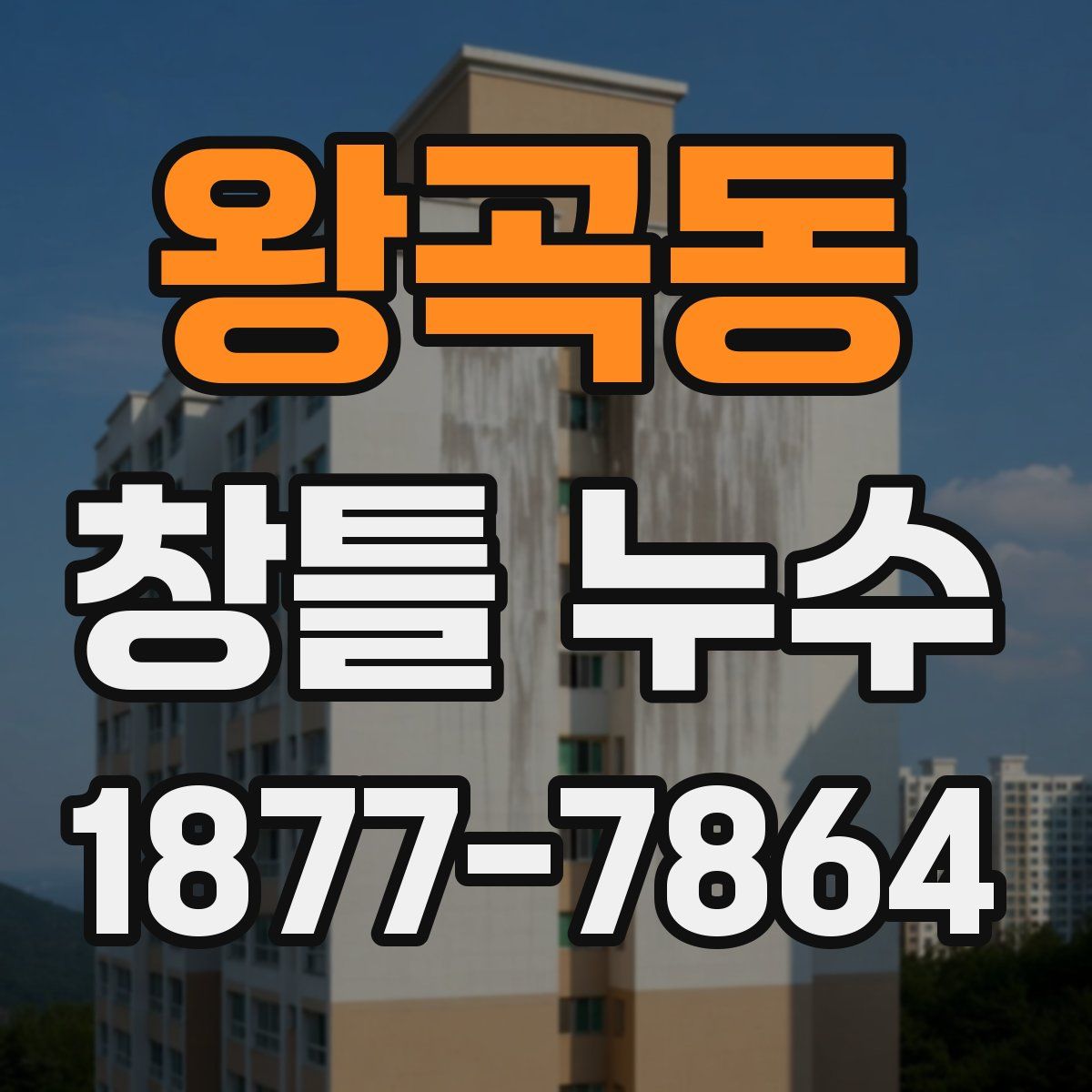 왕곡동 창틀 누수