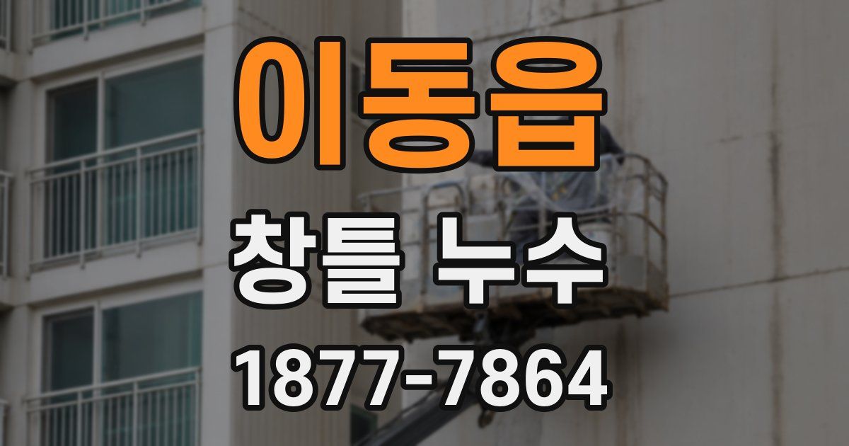 이동읍 창틀 누수