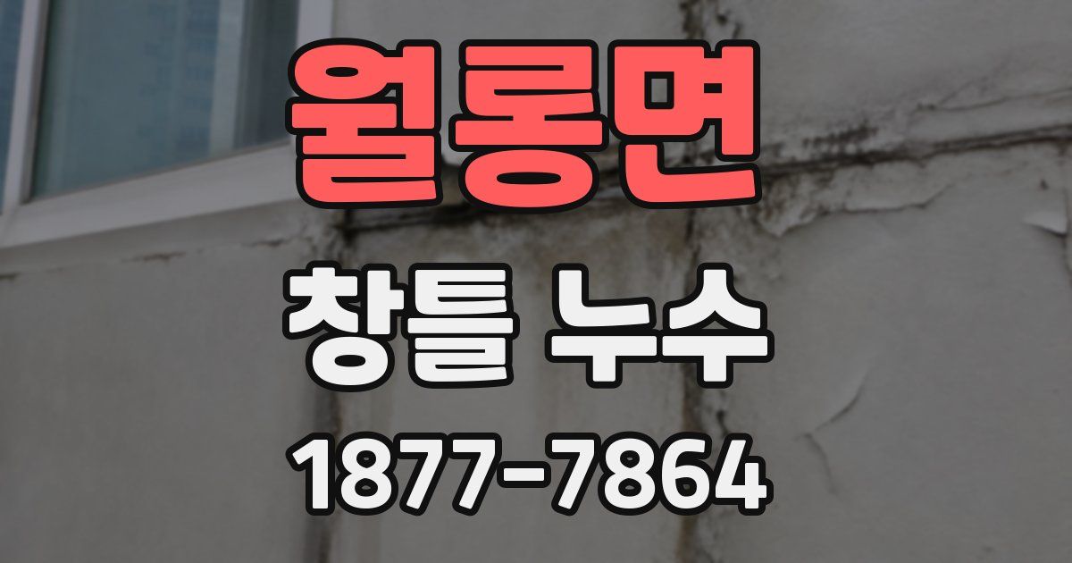 월롱면 창틀 누수
