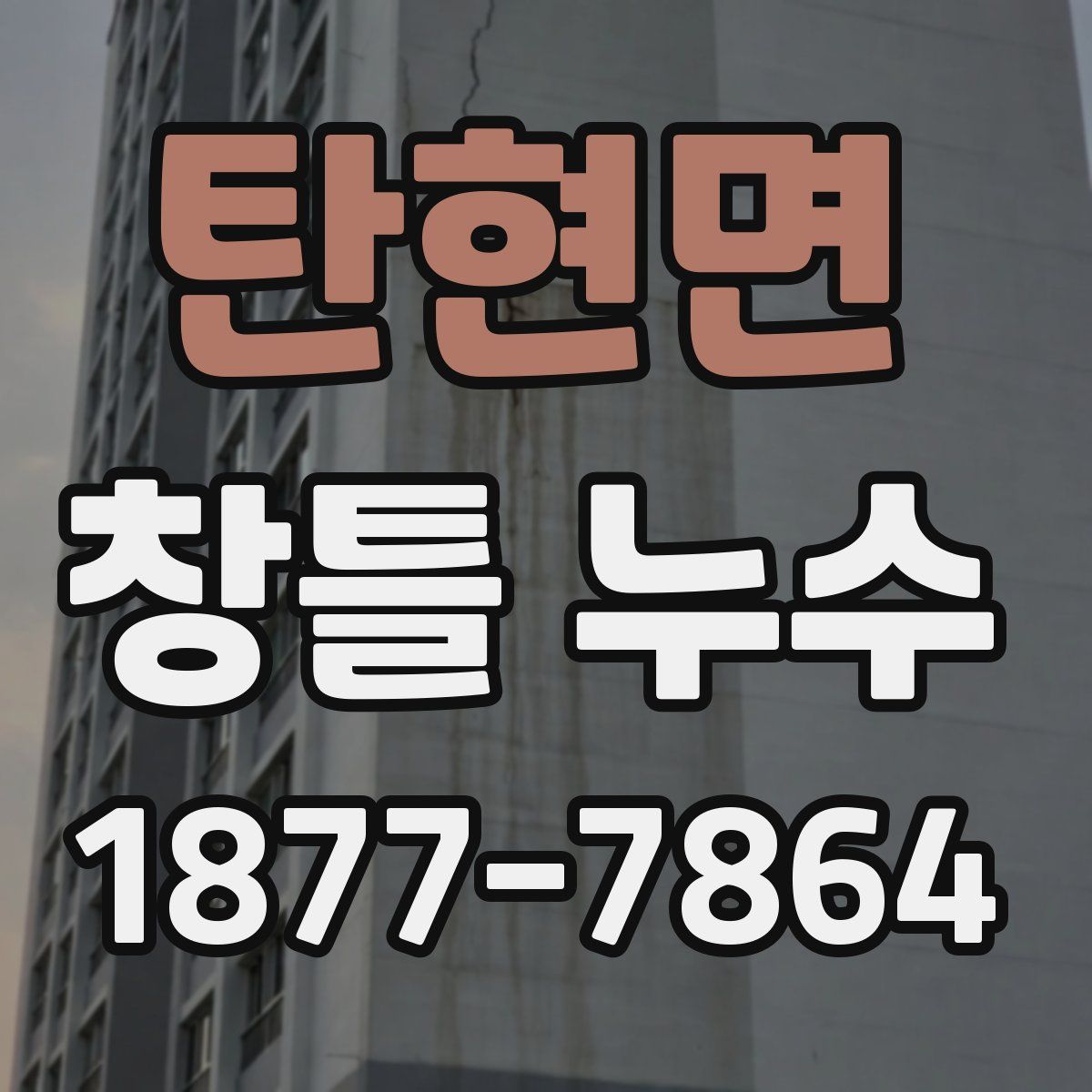 탄현면 창틀 누수