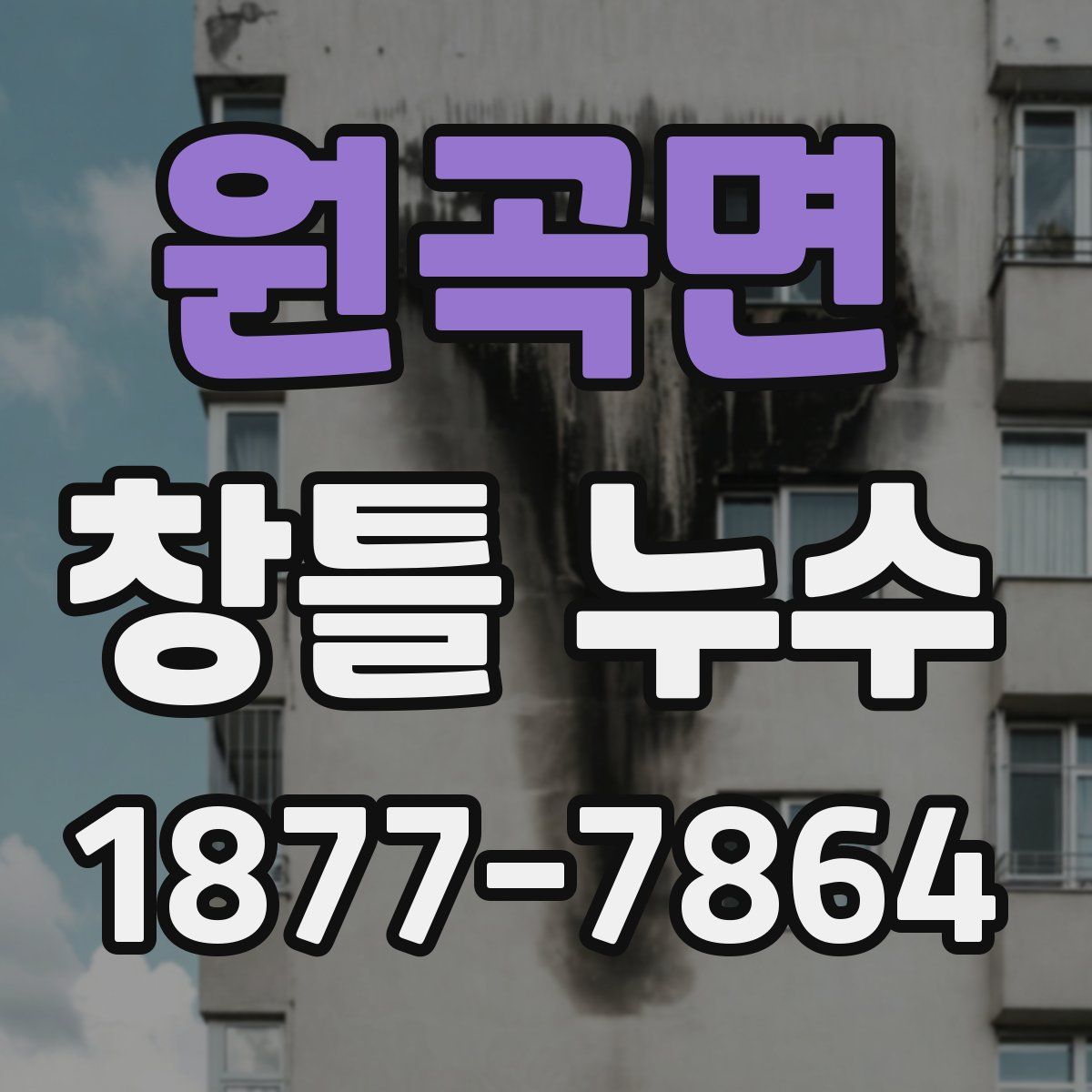 원곡면 창틀 누수