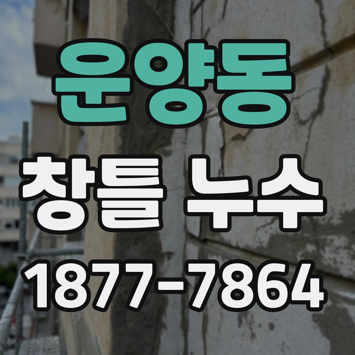 운양동 창틀 누수