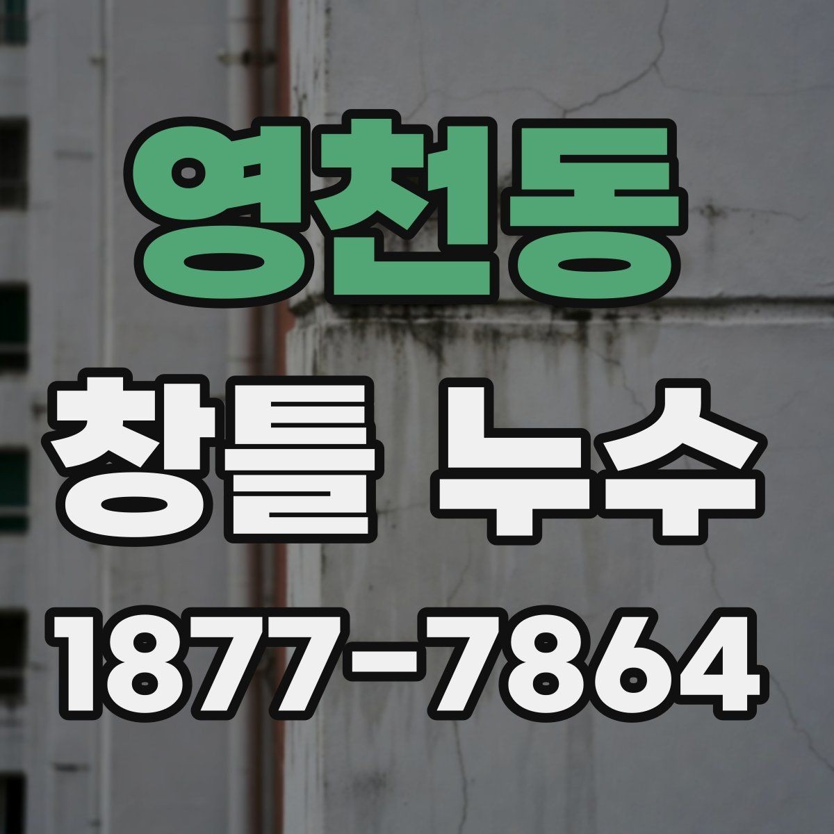 영천동 창틀 누수 외부 충격 이후 점검해야 할 항목