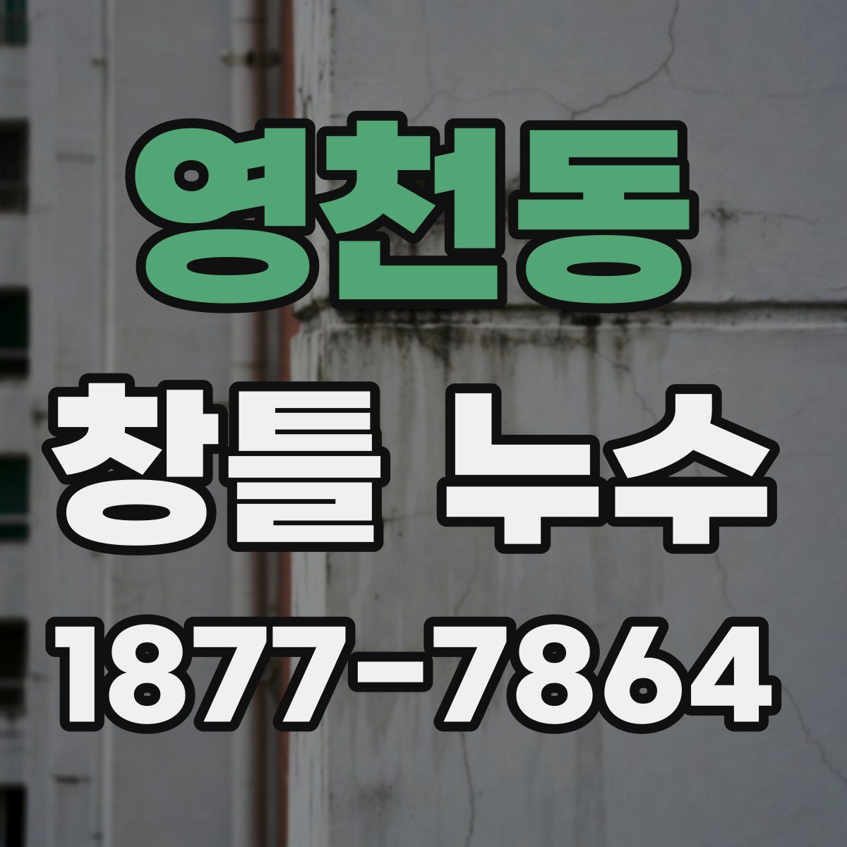 영천동 창틀 누수