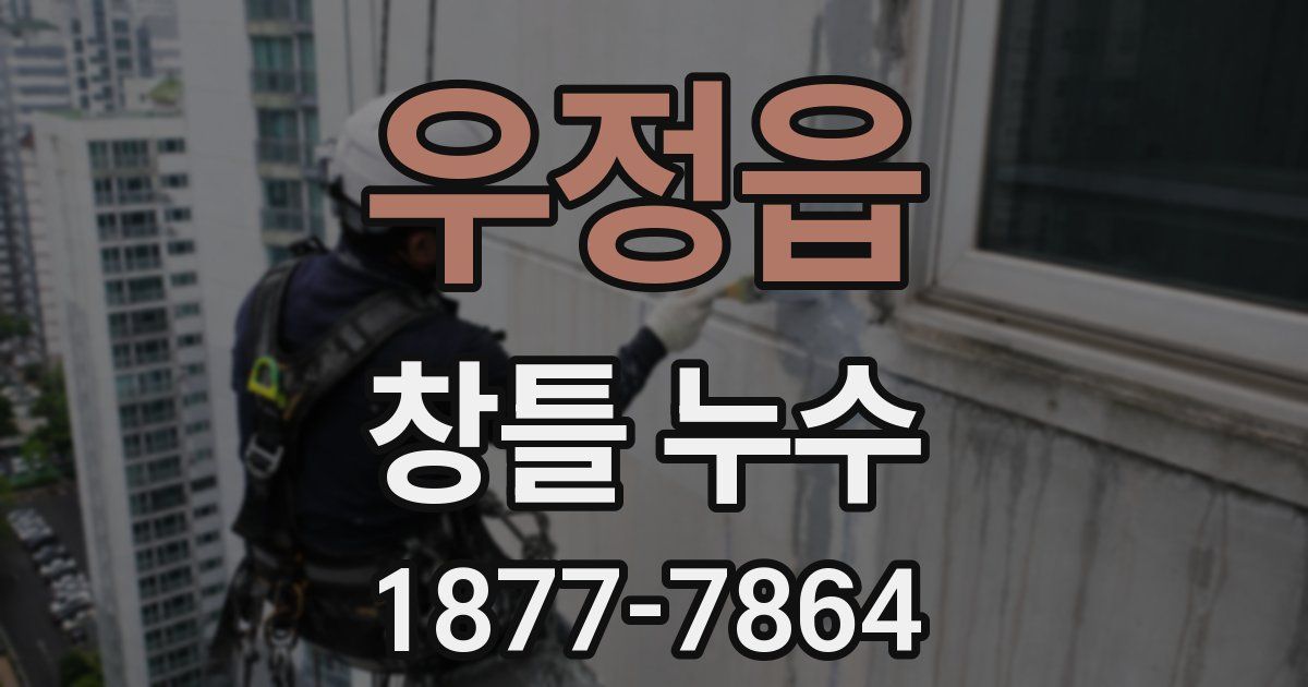 우정읍 창틀 누수