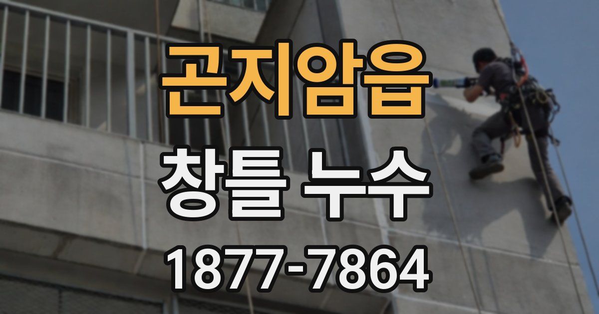 곤지암읍 창틀 누수