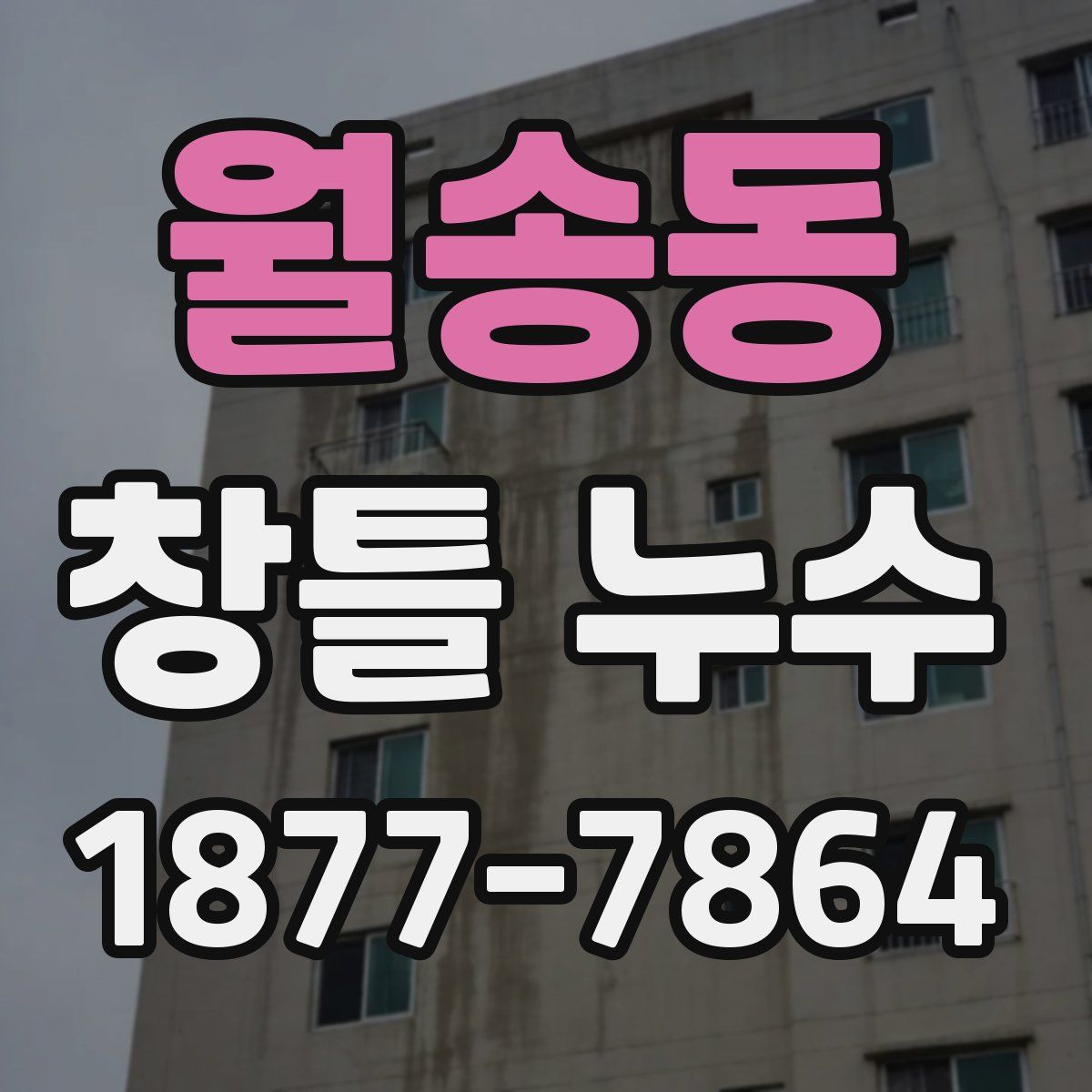 월송동 창틀 누수