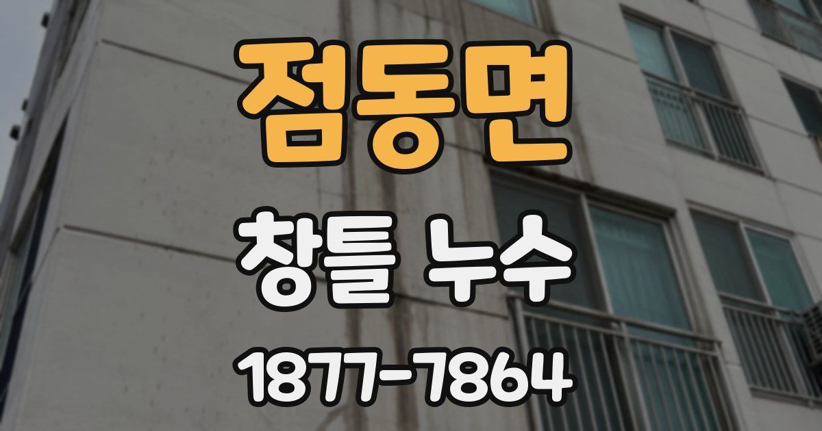 점동면 창틀 누수