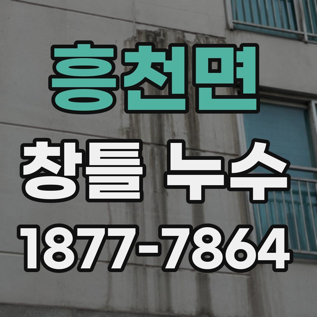 흥천면 창틀 누수 부분 보수와 전체 보수 차이