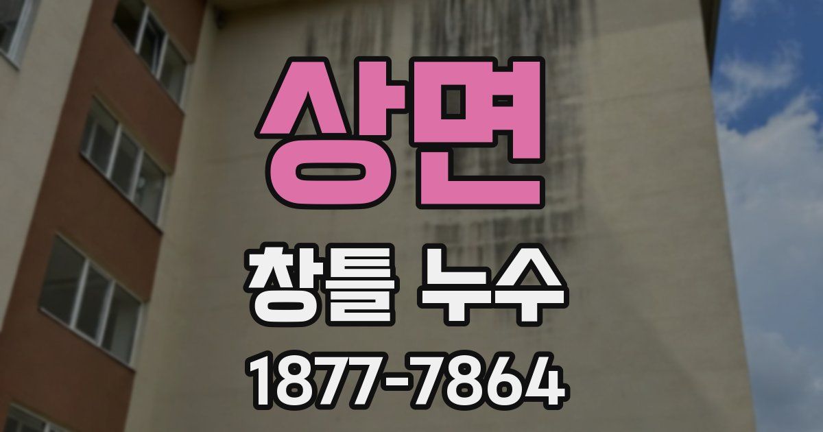 상면 창틀 누수