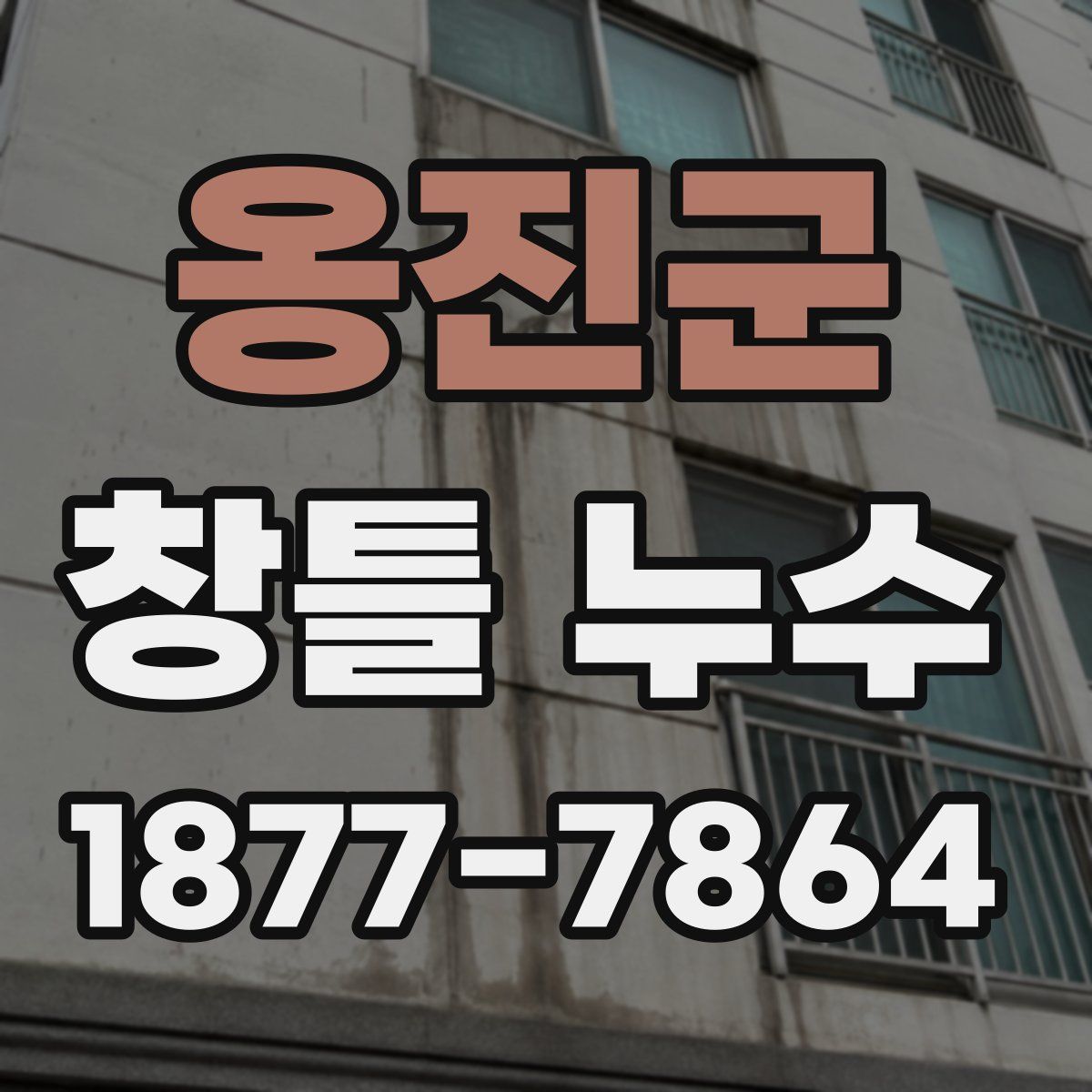 옹진군 창틀 누수