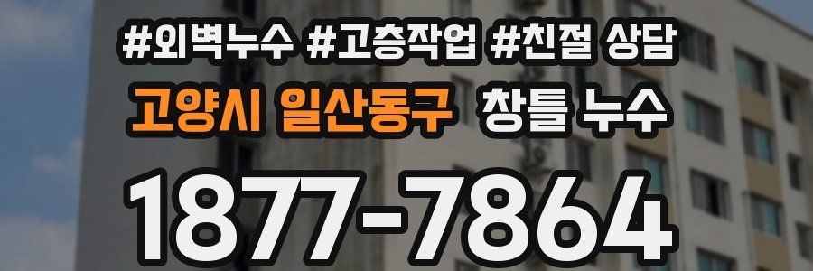 고양시 일산동구 창틀 누수