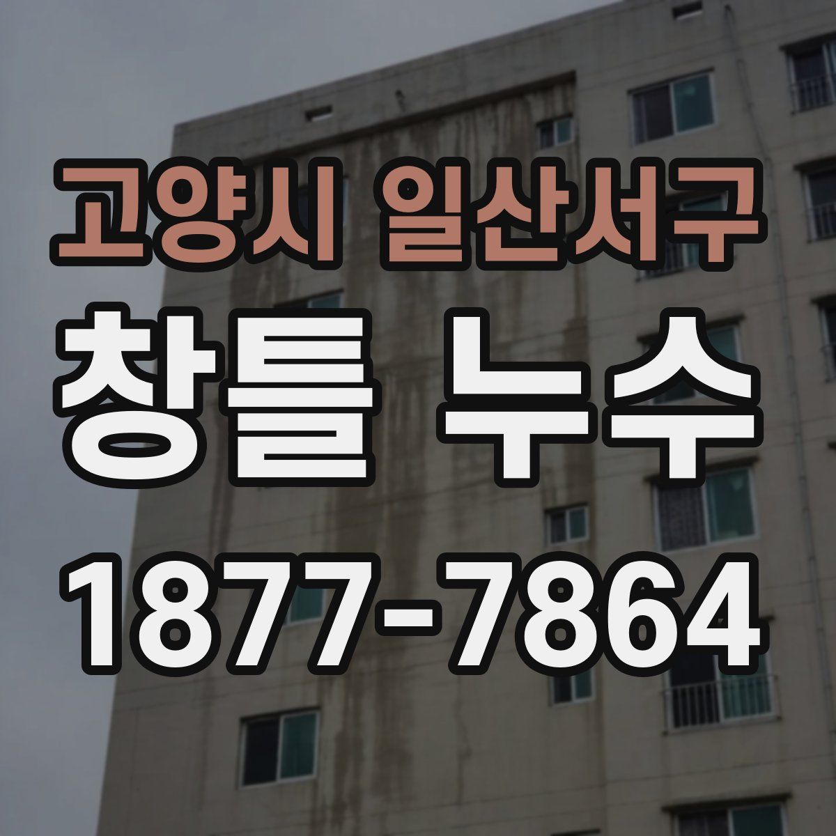 고양시 일산서구 창틀 누수