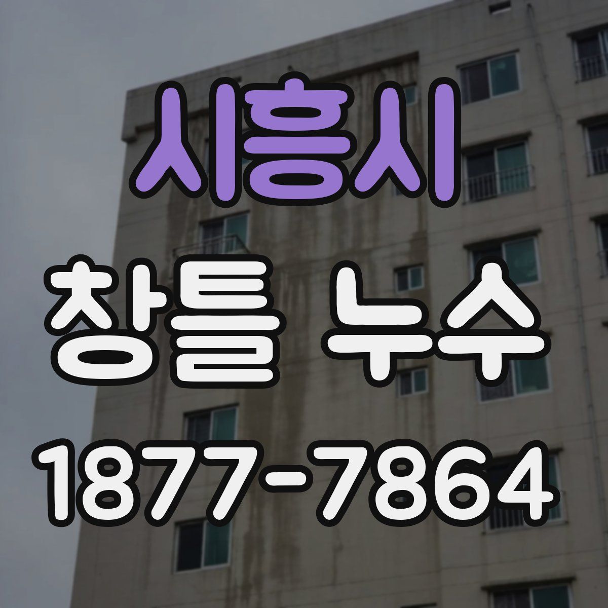 시흥시 창틀 누수