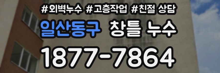 일산동구 창틀 누수