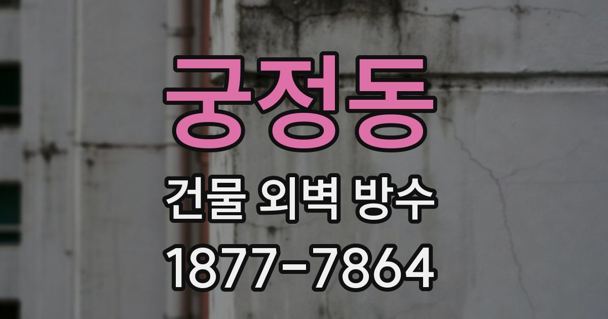 궁정동 건물 외벽 방수